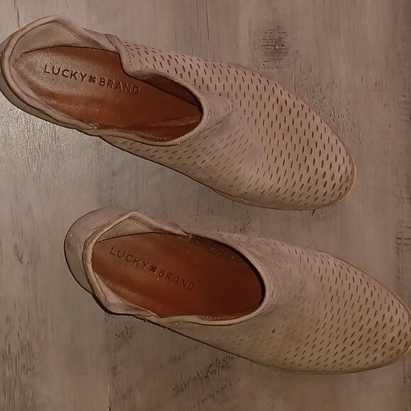 LUCKY BRAND Baley Ankle Boots Tan 7.5 - Picture 7 of 13